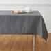 Solino Home Cotton Linen Hemstitch Tablecloth Cotton Blend in Gray/Brown | 72 W x 0.3 D in | Wayfair SHCL000TC72GY