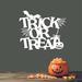 The Holiday Aisle® Trick or Treat Wall Décor, Metal in White | 10 H x 12 W x 0.12 D in | Wayfair 25A596FCA52E490E92AF700CC3903365