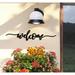 Gracie Oaks Capricornus Welcome Sign, Welcome Sign For Front Porch in Black | 16 H x 3.5 W x 0.25 D in | Wayfair E6955057746C4B4999113C83C88CB20A