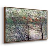 Wildon Home® The Isle Grande - Floater Frame Print on Canvas Canvas, Solid Wood in Gray | 25 H x 37 W x 2 D in | Wayfair