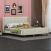 George Oliver Kadarian Platform Bed Upholstered/Velvet, Solid Wood in Brown | 44.1 H x 60.6 W x 88.6 D in | Wayfair