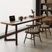 Hokku Designs Kimberlyann 3 Piece Solid Wood Rectangle Desk & Chair Set Office Set w/ Chair Wood in Brown/Green | Wayfair