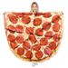 Catalonia BF Pepperoni Pizzas Blanket, Fun Flannel Food Throw Blanket, Fuzzy Micro Plush Blanket for Bed or Couch Microfiber/Fleece/Microfiber/Fleece | Wayfair