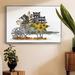 Wexford Home Raccoon Wheelbarrow Framed On Canvas Print Canvas in Gray | 25 H x 37 W x 2 D in | Wayfair CF10-2879298-FL302