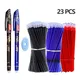 Erasable gel pens set 0.5 mm Fine point blue kawaii ballpoint pen for writing Korean Stationery