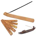 Natural Wooden Incense Stick Holder Ash Catcher Burner Stand Rack Incense Base Aromatherapy Plate
