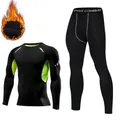 Winter Thermal Underwear Men Compression Long Johns Fitness Thermo Clothing Thermal Tights Set for