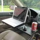 Foldable New Car Computer Rack with Drawer Shelf Car Steering Wheel Seat Back Laptop Tray Food Drink