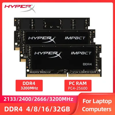 DDR4 8GB 4GB 16GB 32GB 2133MHz 2400MHz 2666MHz 3200MHz Sodimm PC-21300 Notebook für Laptop-RAM-Hyperx