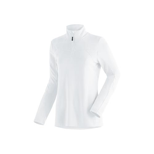 „Funktionsshirt MAIER SPORTS „“Bianka““ Gr. 44, weiß Damen Shirts Funktionsshirts funktionaler Midlayer für Outdoor Touren und Ausflüge“