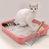 Cat Litter Scooper Deep Scooper Stainless Steel Mesh Scooper Kitten Lifter for Fecal Screening Small Animal Mesh Hole 4.3x4.3mm