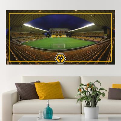 Wolverhampton Wanderers Stadion-Wandaufkleber – 90 cm Breite x 45 cm Höhe Image