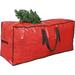 Primode Christmas Tree Storage Bag | Fits Up to 7.5 Ft. Tall Disassembled Tree I 45 x15 x20 Holiday Tree Storage Case | Protective Zippered Artificial Xmas Tree Bag (7.5ft Red)