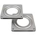 Lazy Susan Rotating Turntable Bearing Hardware 3.7-Inch Square Ball Bearing Swivel Plates Heavy-Duty Steel 300-lb Load Capacity 5/16-Inch Thick 2-Pack