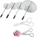 Sindh Cake Flower Nail and Cake Lifter Kit Stainless-Steel Decor Baking Tools for Icing Flowers Decoration - 2 Flower Lifters and 4 Flower Nails