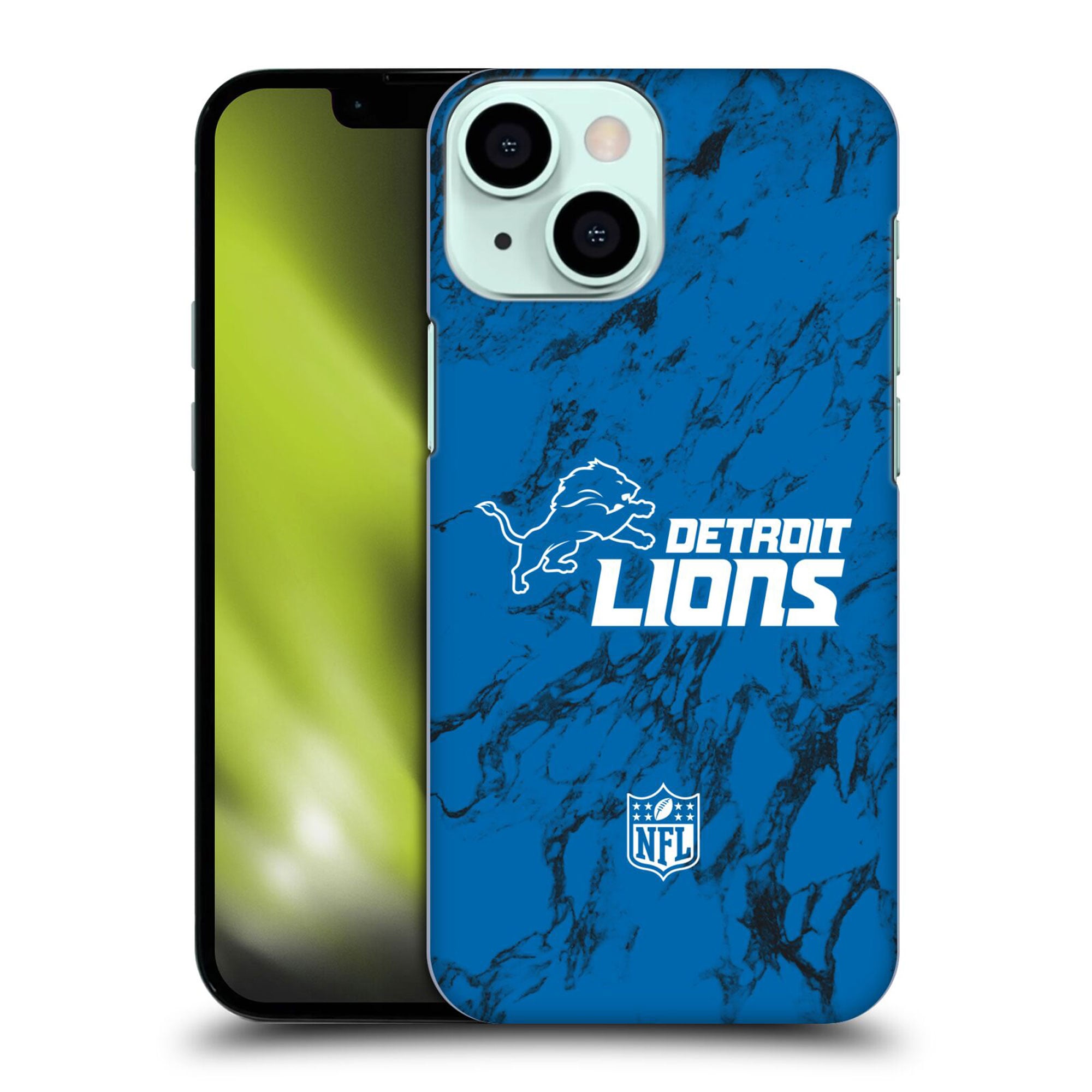 Coque Detroit Lions rigide en marbre coloré - iPhone