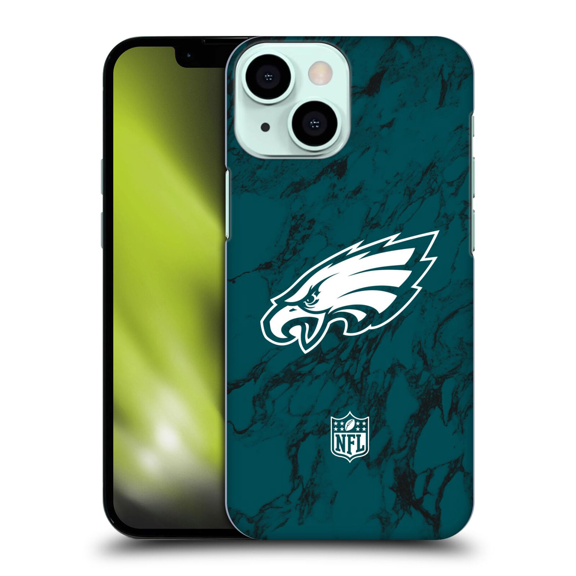 Coque Philadelphia Eagles rigide en marbre coloré - iPhone