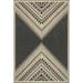 nuLOOM Landry Aztec Indoor/Outdoor Area Rug 6 7 x 9 Charcoal