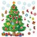 3Ft Big Christmas Tree Bulletin Board Set Christmas Tree Holiday Bulletin Board Decoration with Christmas Stockings Snowflakes Cutouts for Classroom Home Chalkboard Wall Decoration (Christmas Tree)