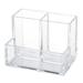 NUOLUX 1Pc Creative Pen Holder Acrylic Cosmetic Container Versatile Desktop Organizer Storage Case for School Home (Transparent)