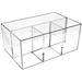 Compartment Makeup Brush Holder Transparent Pen Holder Desk Makeup Organizer Stationery Organizer