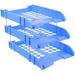 NUOLUX Desk Paper Tray File Organizer 3-tier Paper Tray Document File Organizer Desktop Paper Organizer