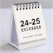 HEMOTON Mini Desk Calendars 2024 2025 Flip Calendar Standing Desk Calendar for Home Office