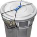 Encased Trash Can Lock for Animals/Raccoons Bungee Cord Heavy Duty Large Outdoor Garbage Lid Lock (Trash Can NOT Included)