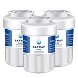 SAFWAT MWF Water Filter Replacement for GE MWF MWFP MWFINT FMG-1 FMG1 SmartWater GWF HWF Kenmore 9991 Refrigerator Water Filter (3 Pack)