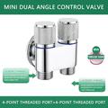 Christmas Clearance! Bwomeauty Tools & Home Improvement Double Switches Outlet Angle Valves 2 Way Toilet Bidet Shower Faucet Bathroom Accessories Outlet Angle Valves