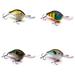 Vexan 4-Pack PHAT BOY 8 Crankbait Lures Purple/Yellow/Blue/Clear 8 ft Variety