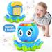 MOONTOY Baby Toys 6 to 12 Months Musical Octopus Crawling Baby Toys for 12-18 Months Early Learning Educational Toy with Light & Sound Birthday Toy for Infant Toddler Boy Girl 7 8 9 10 11 months