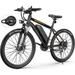 TotGuard Electric Bike Electric Bike for Adults 27.5 E-Bike with 500W Motor 21.6MPH Electric Mountain Bike with 48V 10Ah Battery Lockable Suspension Fork Shimano 21 Speed Gears