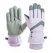 Manxivoo Gloves for Cold Weather Winter Screen Ski Gloves Waterproof Thick Plus Warm Windproof Cold Protection Outdoor Couple Riding Gloves Heated Gloves Purple