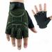 Dorkasm Kids Fingerless Gloves Non-Slip Sports Gloves Training Cycling Sport 4-10 Years Old Half Finger Weight Lifting Cycling Fingerless Half Finger Fitness Thick Winter Gloves Unisex Green M