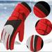 Dorkasm Kids Winter Gloves Cute Winter Gloves Unisex 4Y-16Y Thermal Ski Gloves for Kids Gloves Waterproof Thin Child Children Kids Snow Winter Gloves Red L