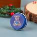 Party Yeah 1Pcs 1:12 Dollhouse Miniature Christmas Cookies Biscuit Candy Gift Box Tin Box Model Home Living Scene Decor Toy