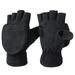 QILIN Ice Fishing Gloves Windproof Elastic Wristband Fleece Winter Ice Fishing Convertible Fingerless Gloves Mittens for Cycling Running Photography