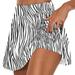 Tooayk Dresses Womens Casual Prints Tennis Golf Skirt Yoga Sport Active Skirt Shorts Skirt Midi Skirt Women s Skirts White