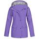 snowsong Jackets for Women Rain Jacket Women Plus Outdoor Hooded Raincoat Solid Size Rain Jacket Windproof Women Women s Coat Winter Jackets for Women Coats for Women Purple 5XL