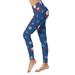 Fleece Lined Leggings Christmas Print Series High Waist Women s Tights Compression Pants For Yoga Running Gym And Daily Fitness Leggings Leggings for Women Blue