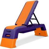 Yes4All Fitness Aerobic Step Platform/Aerobic Deck - Orange/Purple
