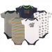 Luvable Friends Baby Boy Cotton Bodysuits 5pk Dog 9-12 Months