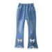 Fall Savings! 2023 TUOBARR Toddler Girl Jean Baby Girls and Toddler Super-Soft Stretch Denim Jeggings Toddler Girl Jean White 5-6 Years
