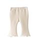 Fall Savings 2023! TUOBARR Cotton Pants for Toddler Girl Baby Pant Legging Jogger for Infant Toddler Baby Knit Jogger Pants Baby Sweatpants Beige 2-3 Years