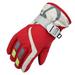 ZMHEGW Winter Outdoor Kids Girls Snow Skating Snowboarding Windproof Warm Ski Gloves Little Girls Gloves Winter Kids Gloves Bulk Cotton 24 Pair Kids Outdoor Gloves Knitted Glove Boy Youth Ski Gloves