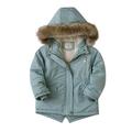 Holiday Clearance Gift Sets! Pejock Thickened Jackets for Toddlers Boys Fleece Hoody Jackets Kids Zip Up Outerwear Coat Toddler Kids Jacket Sweatshirt Toddler Boys Girls Jacket
