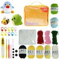 3Pcs Crochet Kit for Beginners Complete Crochet Knitting Kit Adorable Doll Bee Dinosaur Crochet Starter Pack DIY Crochet Kit Crochet Craft Kit with Step-by-Step Tutorials for Adults Kids