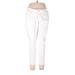 Old Navy Casual Pants - High Rise Skinny Leg Boyfriend: White Bottoms - Women's Size 16