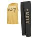 Women's Concepts Sport Black/Gold New Orleans Saints Muscle Tank Top & Pants Lounge Set